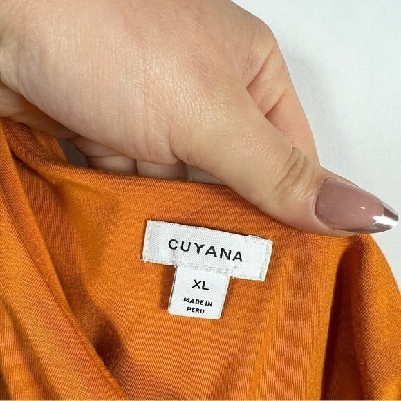 Cuyana women’s one shoulder top size XL orange - Picture 7 of 10